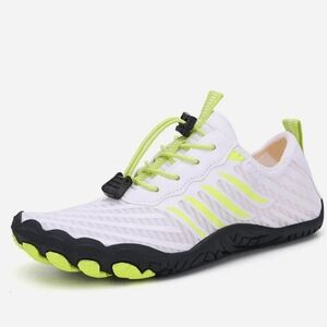 Barestep Active Men's Barefoot Slip-On Athletic Outdoor Shoes White/Neon Size 43